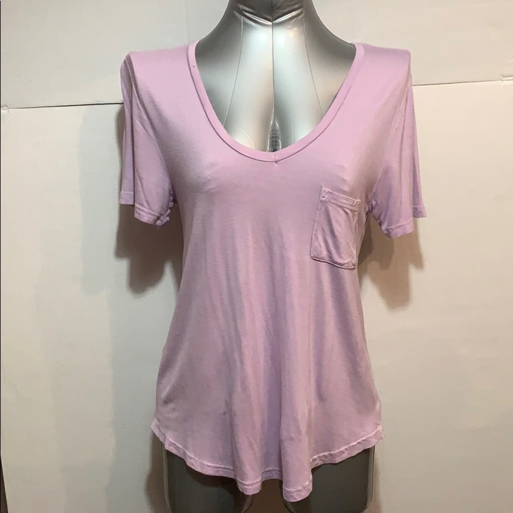 SALE!!!   2/$25 Long lilac t shirt size medium